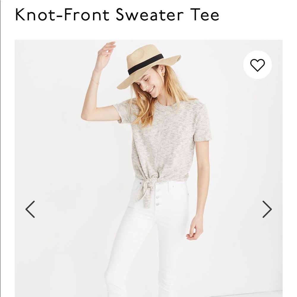 Madewell knot front sweater tee - Picture 4 of 4